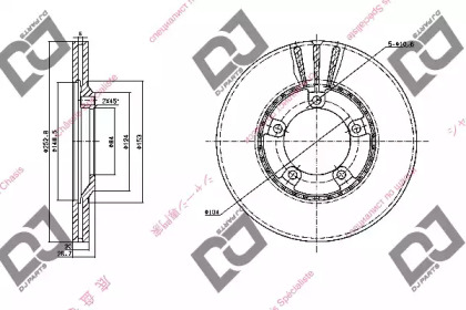 Тормозной диск DJ PARTS BD1081